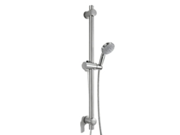 Barra Deslizante Para Chuveiro, Comprimento Ajustável, Instalação Montada Na Parede, 66cm