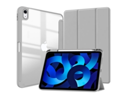 Capa Acrílica Com Slot Para Caneta Para O Novo Ipad Air 13 Polegadas (2024) Cinza Sfushos (m2)