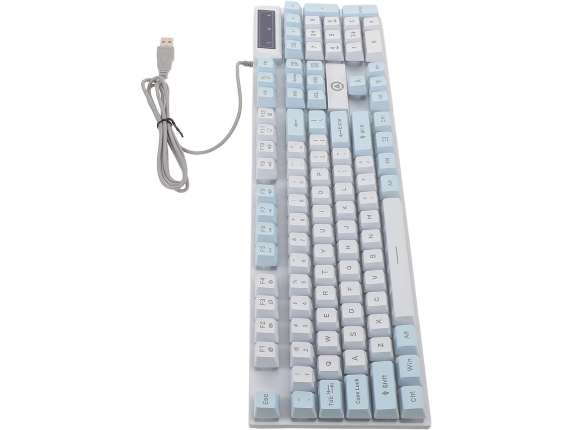 Teclado Mecânico Rgb Usb, 104 Teclas E Azul.