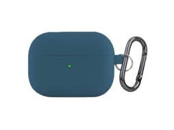 Capa protetora de silicone com textura de lichia para fones de ouvido sem fio AirPods Pro. GIECY