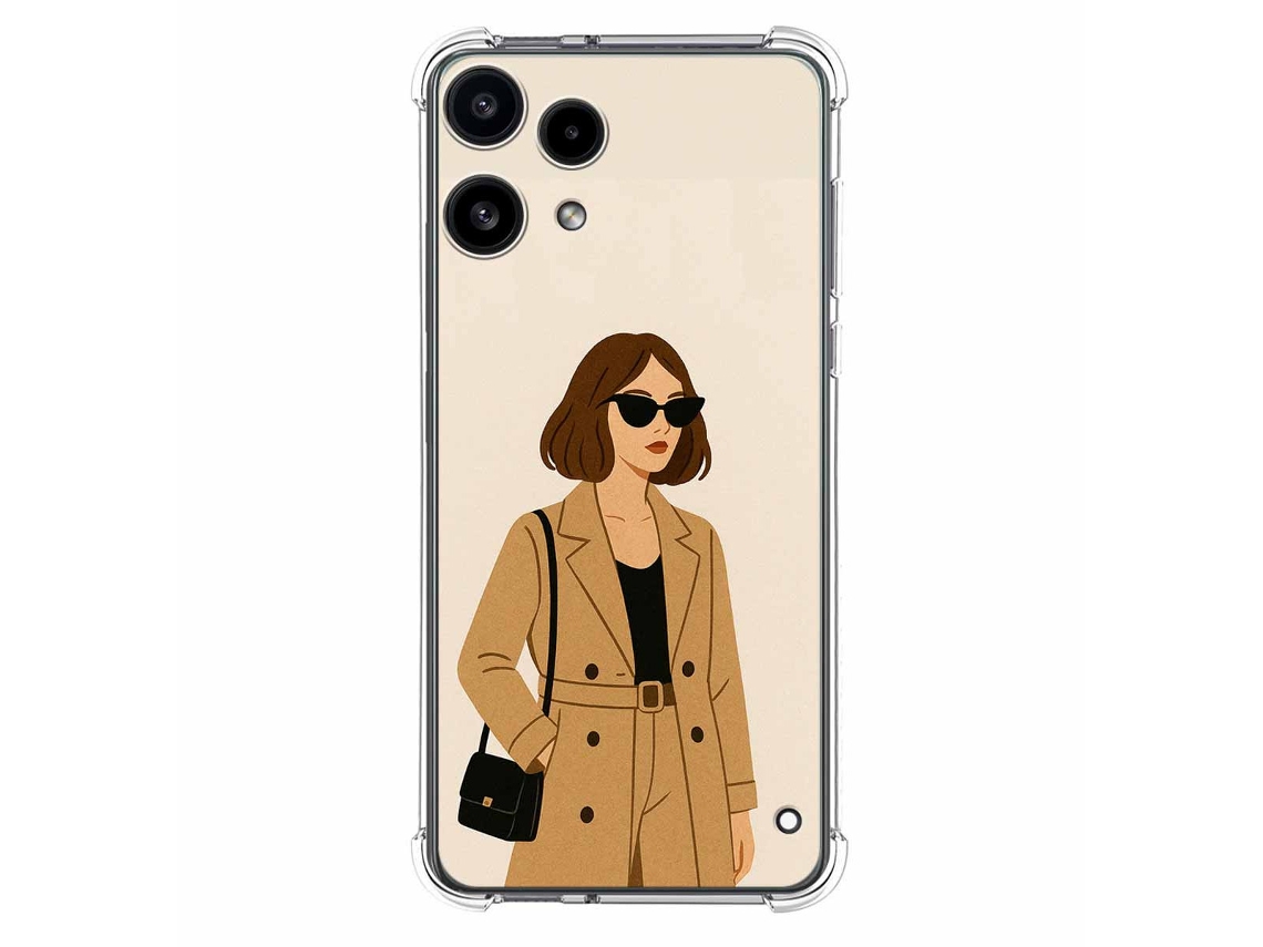 Capa Tumundosmartphone De Silicone À Prova De Choque Para Nothing Phone 3a Lite 5g Design Feminino 01 Com Desenhos Animados