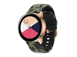 Pulseira De Silicone Com Estampa Para Samsung Galaxy Watch 42mm (rosa Vermelho)