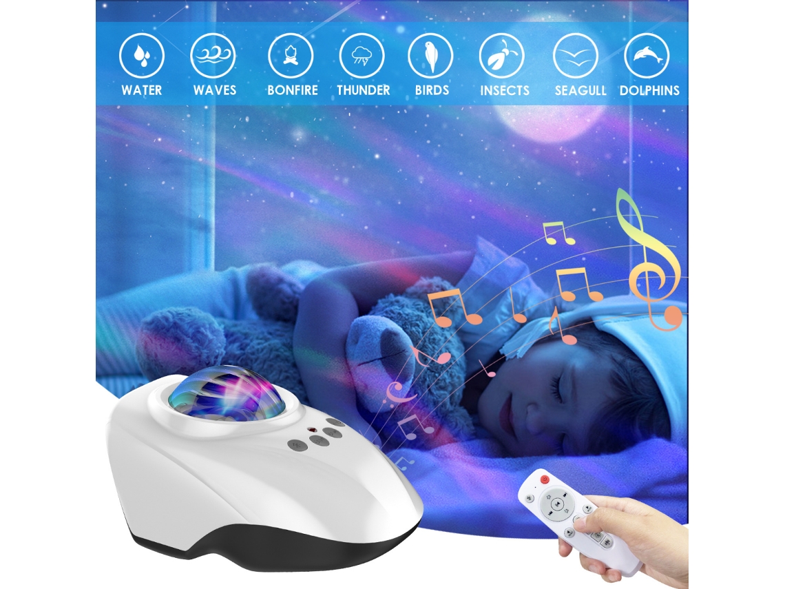 Projetor De Estrelas, Projetor Noite Estrelada Com Luz Galáctica, Controle Remoto Com Temporizador Bluetooth, Ideal Para Decoração De Quarto Infantil