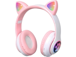 Bluetooth sem fio gato orelha fones de ouvido dobrável menina fones de ouvido bluetooth para crianças som estéreo fone de ouvido de áudio em u424