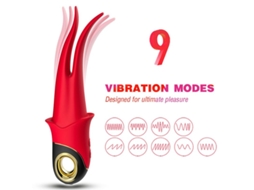 Armony Shadow Vibrador Dupla Cabeça Provocando Vermelho ARMONY VIBRATORS