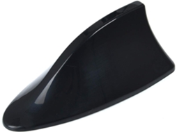 1 peça de antena de tubarão, antena de barbatana de tubarão, FM/AM universal Slowmoose (preto)