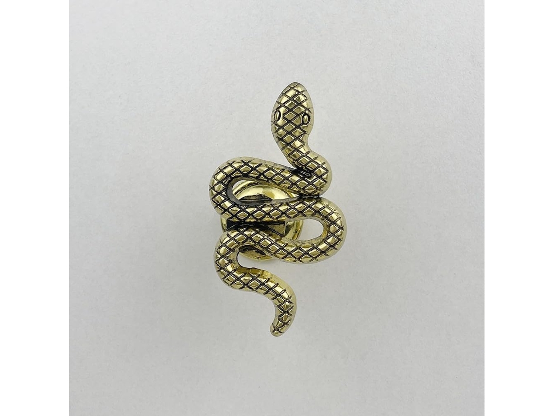 Puxador De Armário Em Liga Zinco Formato Cobra, Puxador De Gaveta Em Dourado Antigo Para Móveis Cômoda Quarto Infantil