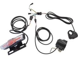 Kit De Farol E Buzina Para Bicicleta Elétrica 24-48v Com Interruptor