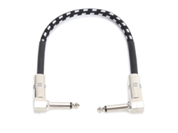 Mali cabo Conector Macho Duplo 6.35mm para Instrumentos Musicais Guitarra Elétrica Baixo 15cm Jd6225