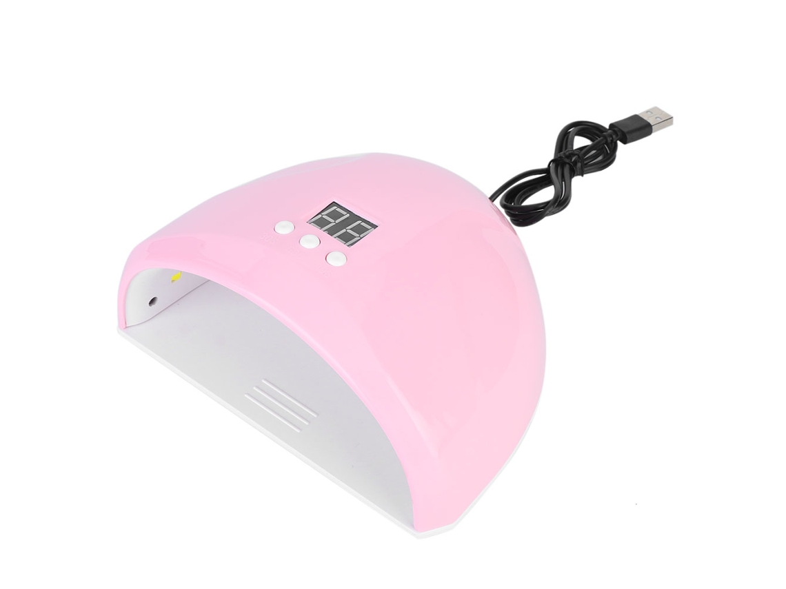 Lâmpada Uv Led Inteligente 36w Para Secar Esmalte De Unhas Máquina De Cura De Gel Moda Rosa
