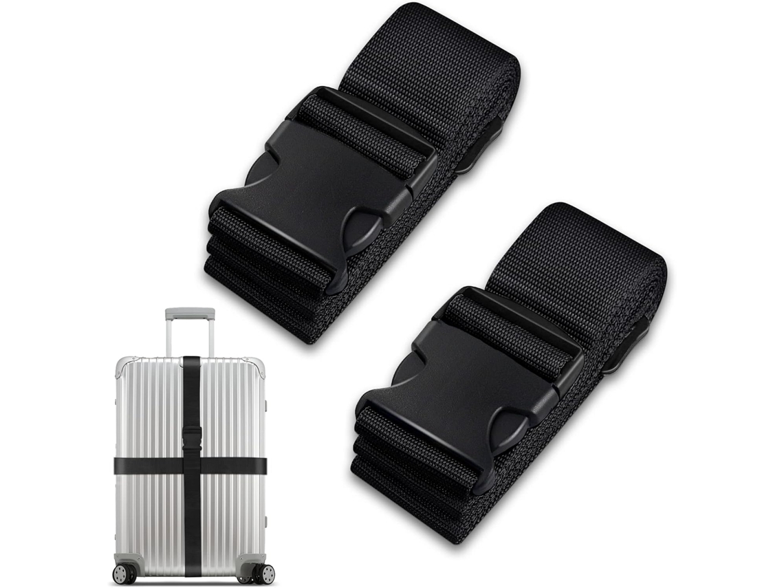 Conjunto De Cintas Para Bagagem(pretas, 2 Unidades), Acessórios De Viagem