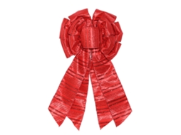 Laço de Tecido Vermelho para Árvore de Natal LAXISCREED