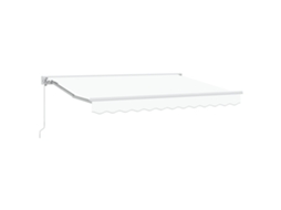 Conjunto 1 Toldo Retrátil Vidaxl Branco Alumínio (350 X 200 Cm)