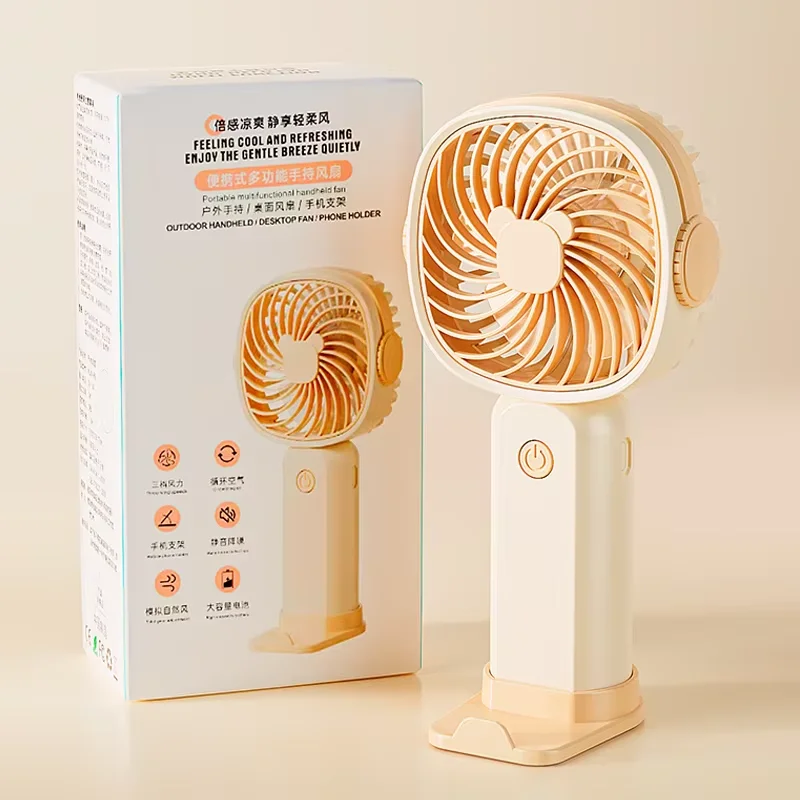 Mini Ventilador MDUG de Mão USB com 4500mAh e Silencioso