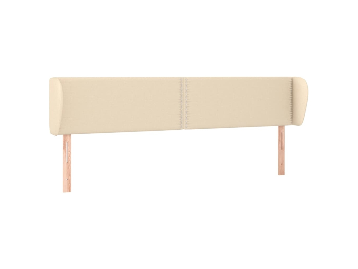 Cabeceira de Cama com Abas Tecido Creme MAISON EXCLUSIVE (183x23x78 cm)