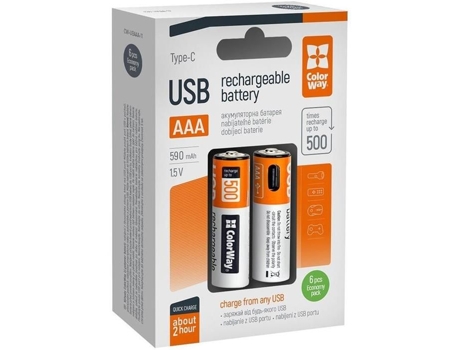 Aaa 590mah Usb C 6ks Colorway