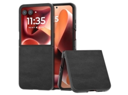 Capa Para Celular Motorola Razr 60 Ultra Em Pu Com Textura De Couro Bovino