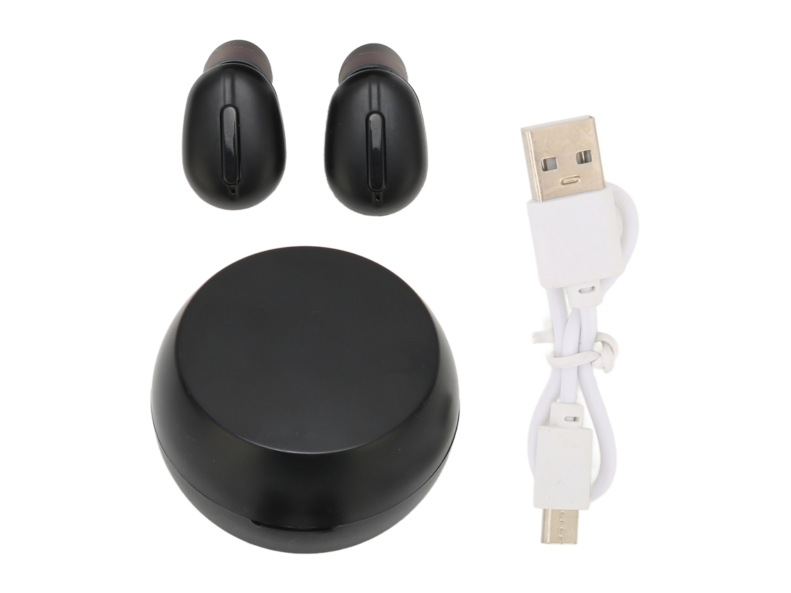 Fones Bluetooth com carregamento sem fio e controle por botão EOOCOO