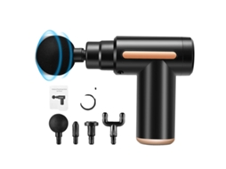 Pistola de Massagem, 6 Velocidades, 4 Cabeçotes de Massagem, 1 OEM