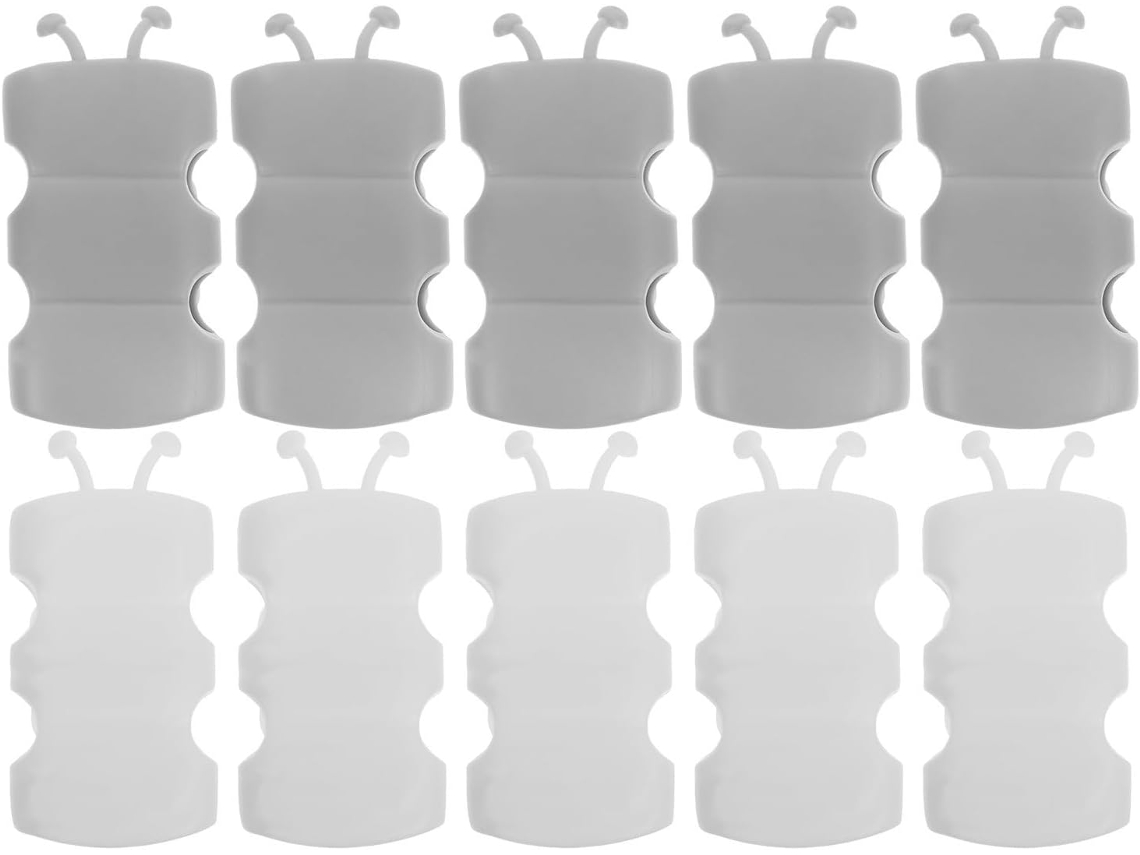 Conjunto De 10 Suportes Silicone Para Chuveiro Mão Com Ventosa Forte, Remoção Sem Danos E Fácil Instalação