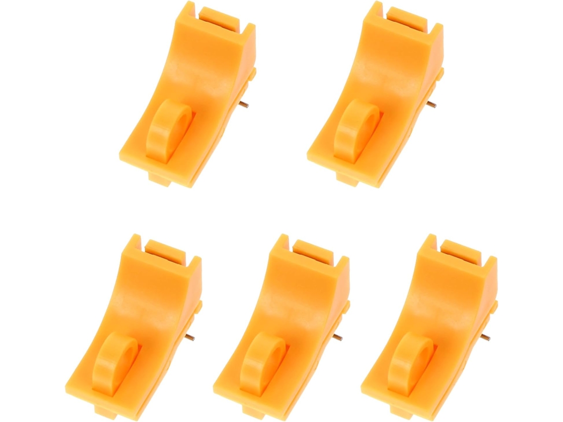 Conjunto De 5 Dispositivos De Travamento De Disjuntor De Pc Na Cor Laranja.