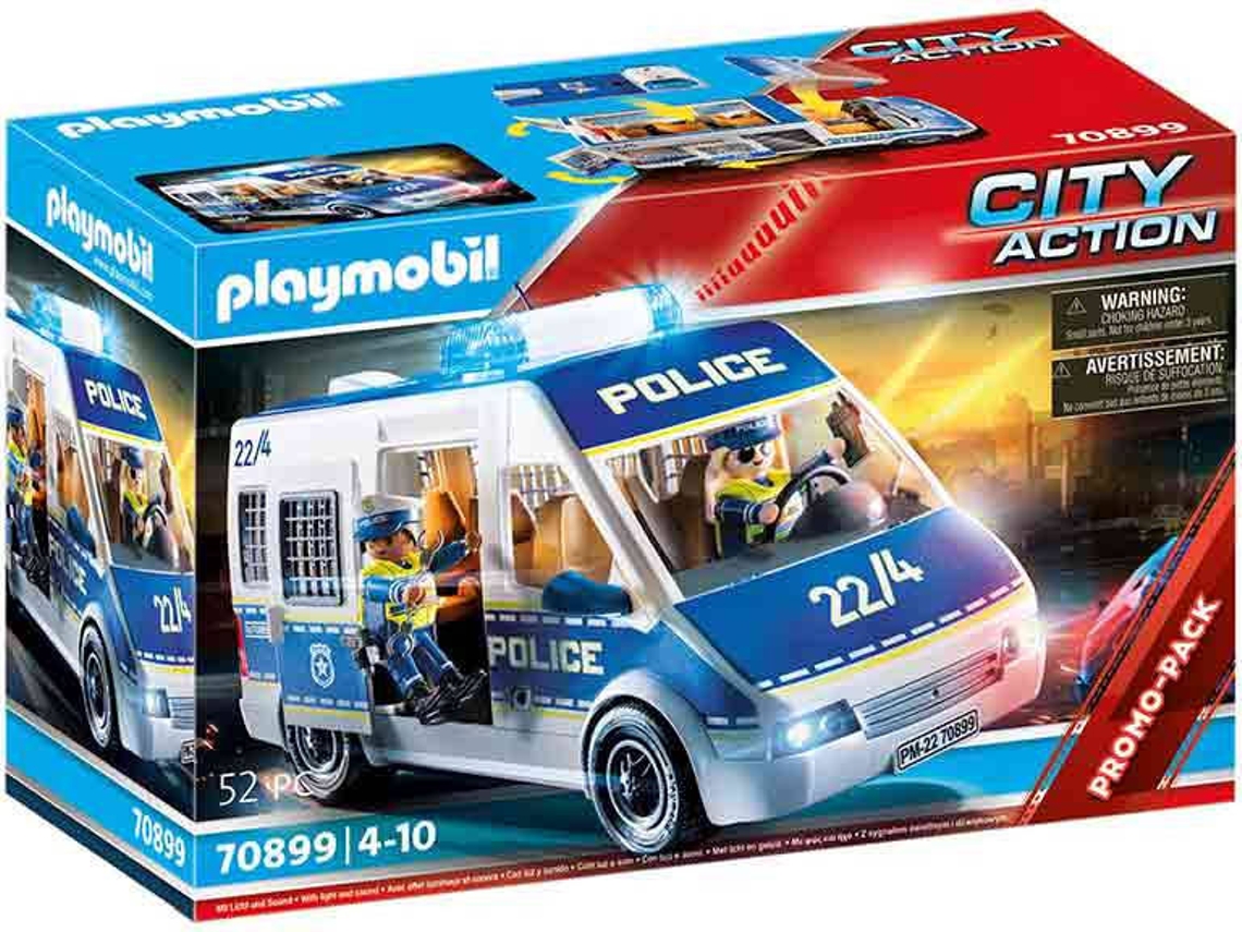 Carro da Polícia com Luz e Som - 70899 PLAYMOBIL (Idade Mínima Recomendada: ‍4 Anos)