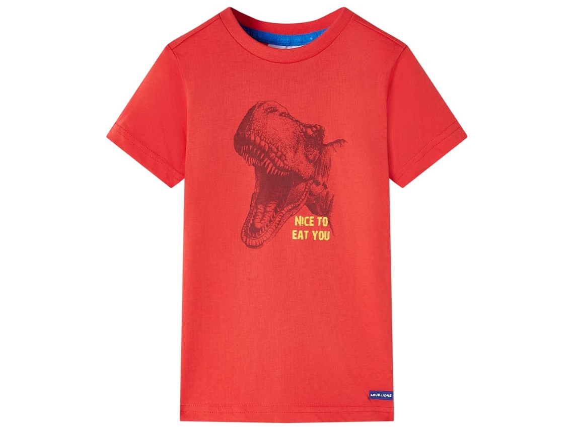 T-shirt Para Criança Vermelho 128