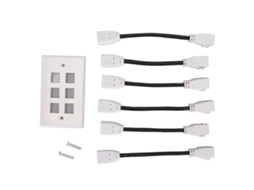 Placa de Parede Hdmi LAXISCREED 6 Portas 4k