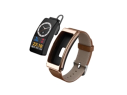 Relógio Inteligente De 1,14 Polegadas Com Fone De Ouvido Removível E Pulseira De Couro, Compatível Com Chamadas Bluetooth (marrom)