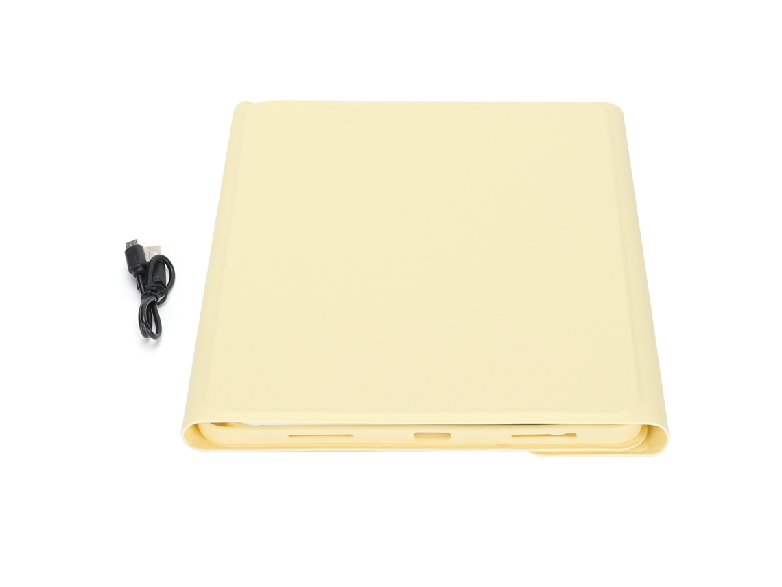 Teclado Inalámbrico Con Funda Protectora para Ipad Pro de 11 Pulgadas , Teclas Redondas, Amarillo, 10 Pulgadas. (2020)