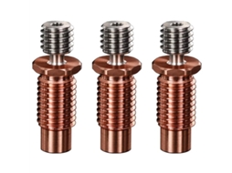 3x Bimetal Bimetálico Totalmente Metálico Impressora 3d Bicos V6 Tcrazy Heat Break Titânio E Cobre Garganta Para Aquecedor Hotend Aquaforge
