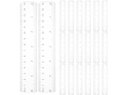 50 Réguas De Plástico Transparente De 15 Cm (6 Polegadas), Ferramenta