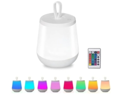 Lâmpada De Cabeceira Led Luz Noturna Iluminada De 24 Cores Luz Noturna Led Sensível Ao Toque Com Controle Remoto Para Quarto Infantil Quarto Bestvite