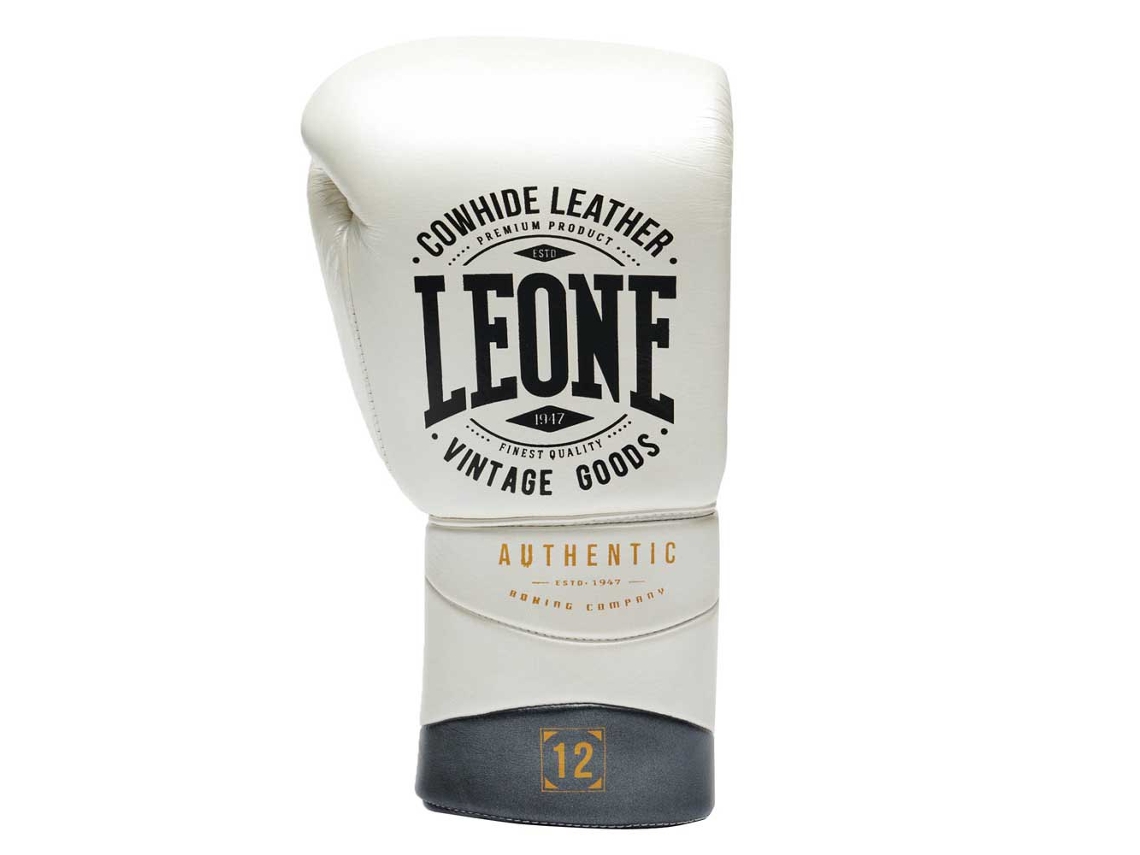 Luvas de Boxe de Couro Artificial Authentic 2 Branco 12 Ozleone1947