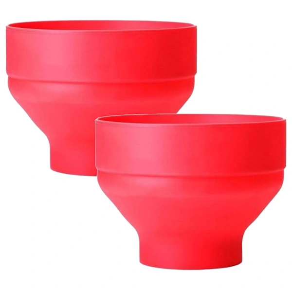 Conjunto De 2 Tigelas De Silicone Para Pipoca, Máquina De Pipoca Para Micro, Ondas
