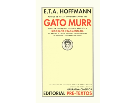 Livro Ápuntos De Vista Y Consideraciones Del Gato Murr Sobre La Vida En Sus Diversos A de Ernst Theodor Amadeus Hoffmann (Espanhol)