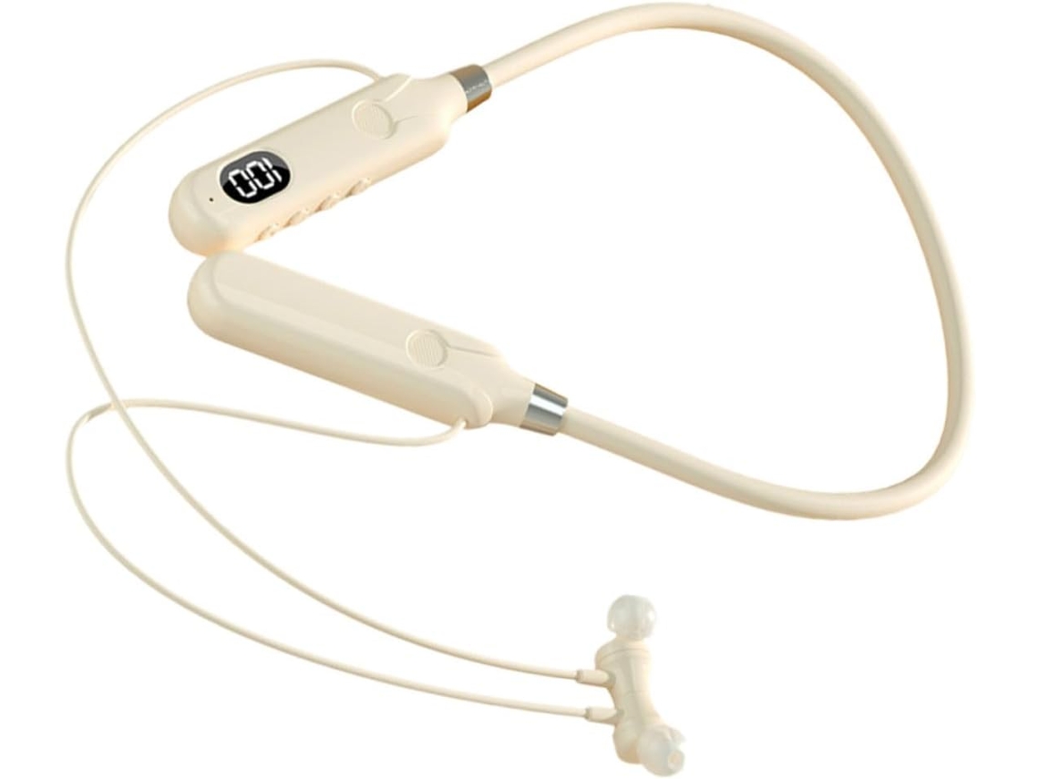 Auricolari Design Confortevole E Portatile Archetto Da Collo Wireless In Silicone Metallo