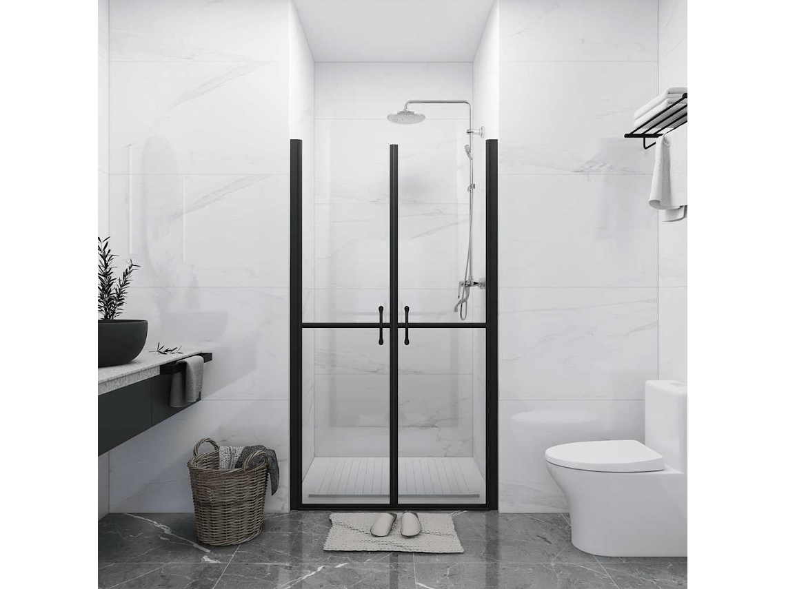 Vidaxl Porta De Duche Esg Transparente (93-96)x190 Cm
