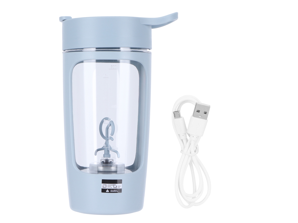 Garrafa agitadora elétrica automática 650ml mixer self stirring cup para café suco leite | S/MARCA
