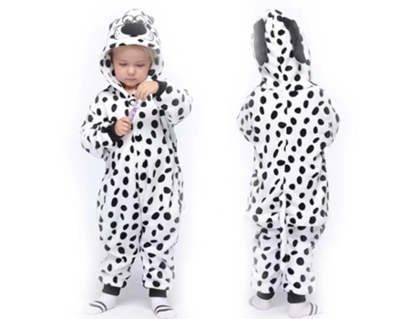Pijama de Bebé FPSP Roupa de Dormir Loungewear de Uma Peça para Cão Malhado-100Cm (100 cm)
