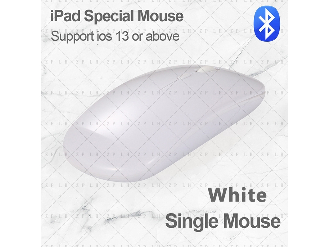 Capa Com Teclado Bluetooth Em Couro Compatível Com Ipad Mini 7/6 De 8,3", Mouse, Cor Branco