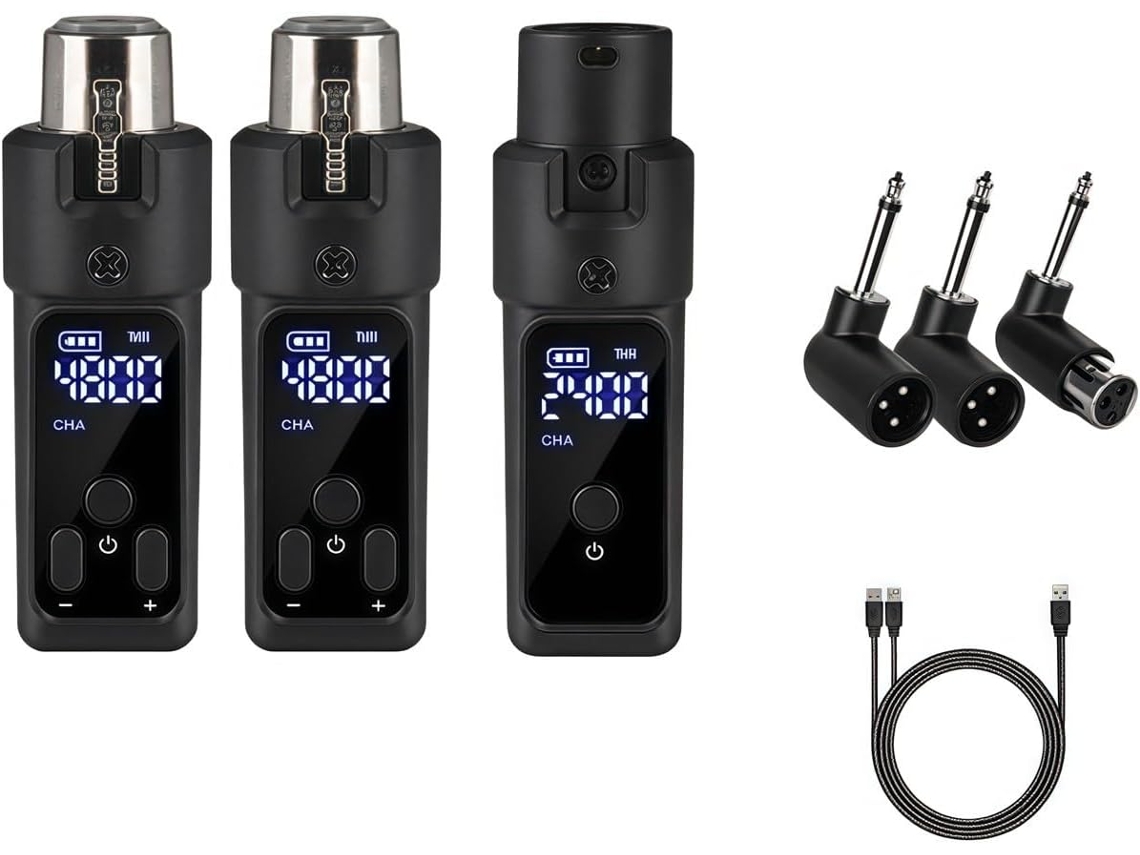 Sistema De Microfone Sem Fio Compacto De 2,4 Ghz Com Conectividade Xlr