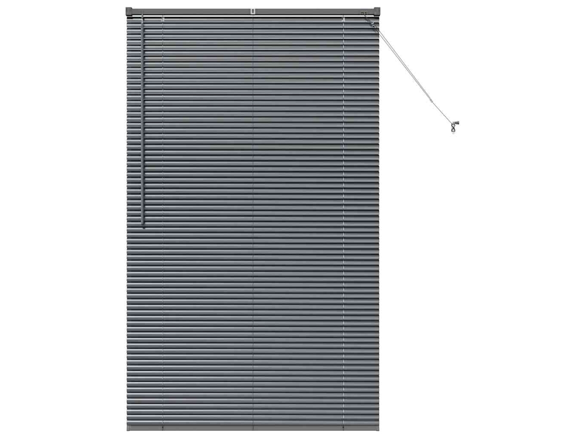 Conjunto 1 Persianas Venecianas Vidaxl Cinzento Alumínio (175 X 105 Cm)