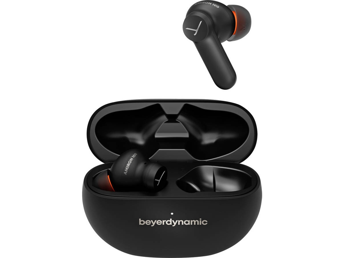 Auscultadores Bluetooth BEYERDYNAMIC Amiron 100 (In-Ear -  Microfone - Preto)