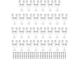 Conjunto De 100 Clipes De Fixação Para Fita De Led, Leves E Duráveis.
