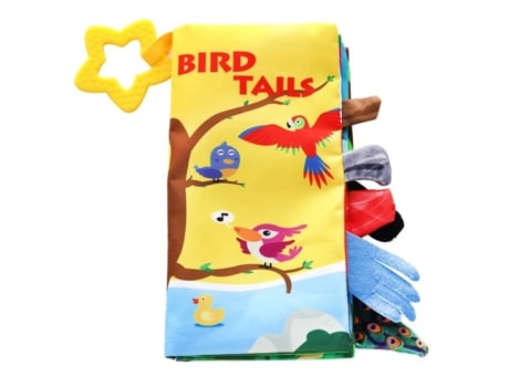 Kikkaboo Bird Tails Bullfighting Educational Book Amarelo