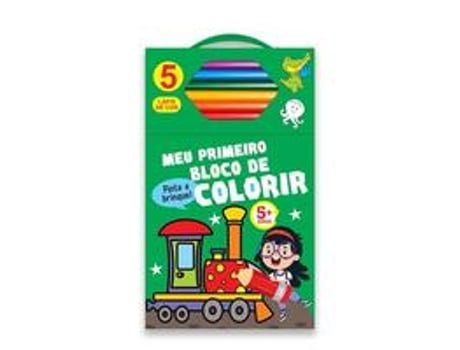 Livro Meu Primeiro Bloco De Colorir Verde 5 De Zastras (português Do Brasil)