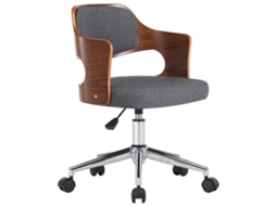 Office Chair, Office Chairs Vidaxl Cinzeto Tecido (n/a)