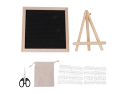 Ronjoe-quadro De Letras De Feltro Mudaável Com 340 Letras E Suporte De Madeira