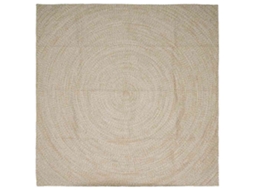 Conjunto 1 Tapetes Grandes Vidaxl Castanho Juta (240 X 240 Cm)